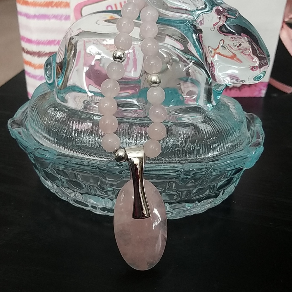 Rose Quartz Necklace and Enhancer